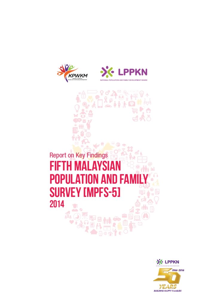 report on key findings fifth malaysian populationand family survey mpfs 5 front page page 0001