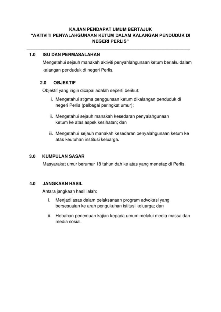 Kajian Pendapat Umum Peringkat Negeri 2022